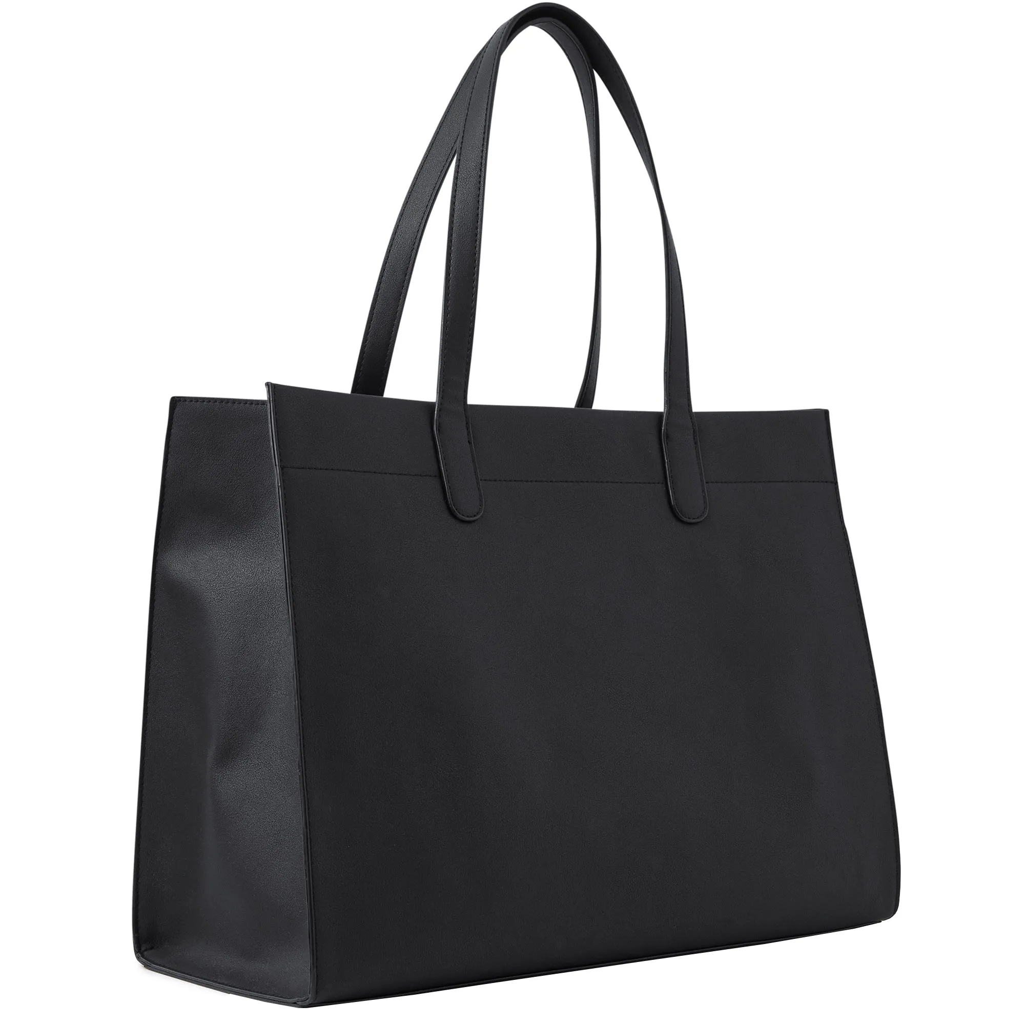 Accessorize London Women's Black Laptop Tote Bag