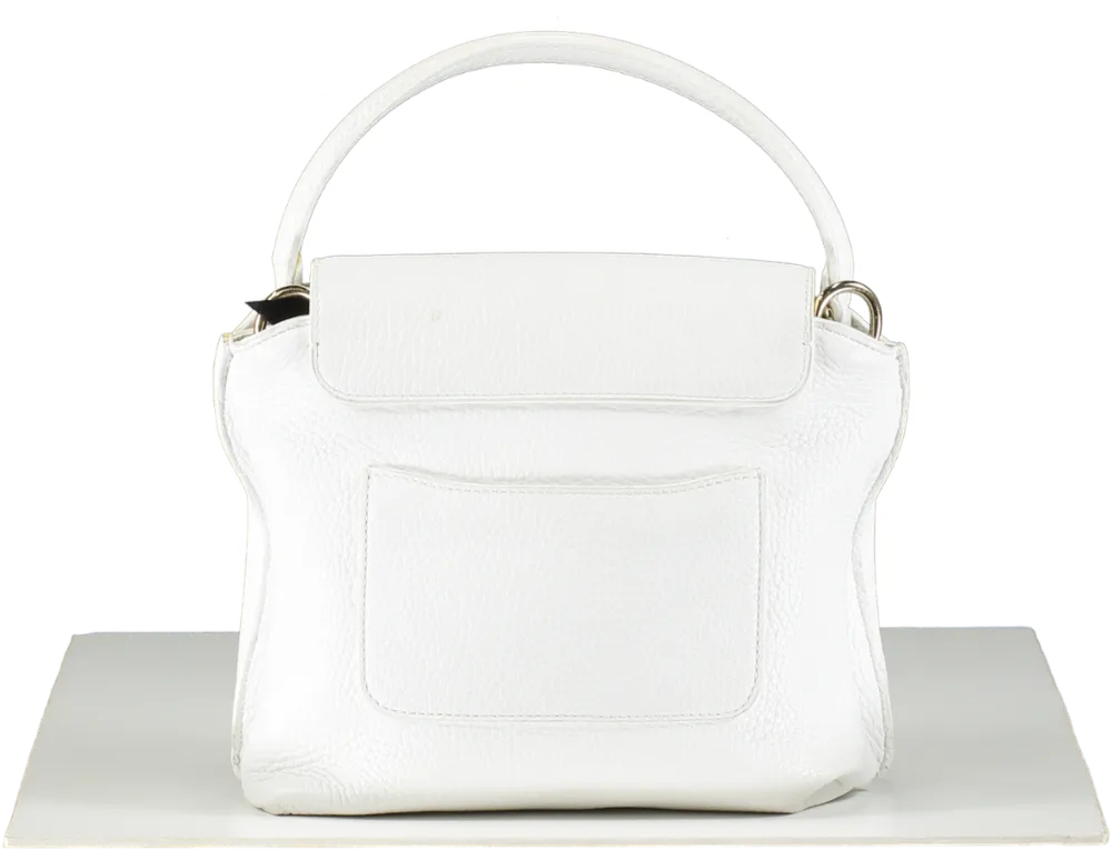 Ama By Anastasiia M. White Soft Leather Bag