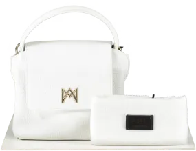 Ama By Anastasiia M. White Soft Leather Bag