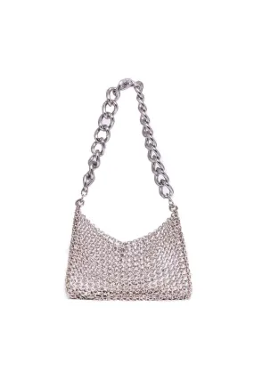 AMATA SILVER CHAIN SHOULDER BAG