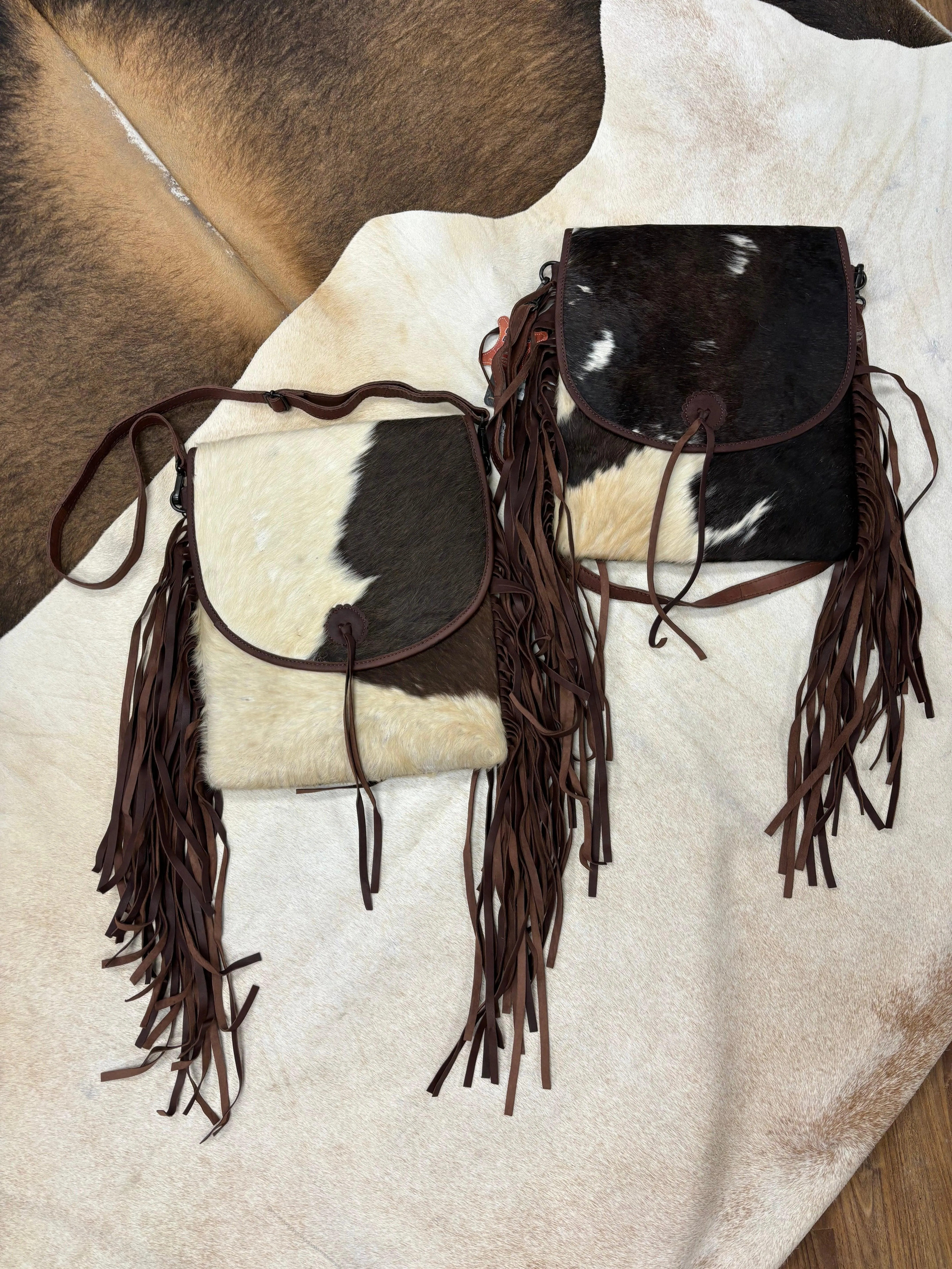 American Darling Cowhide Hair-On Concealed Carry Crossbody Purse ADBGZ358