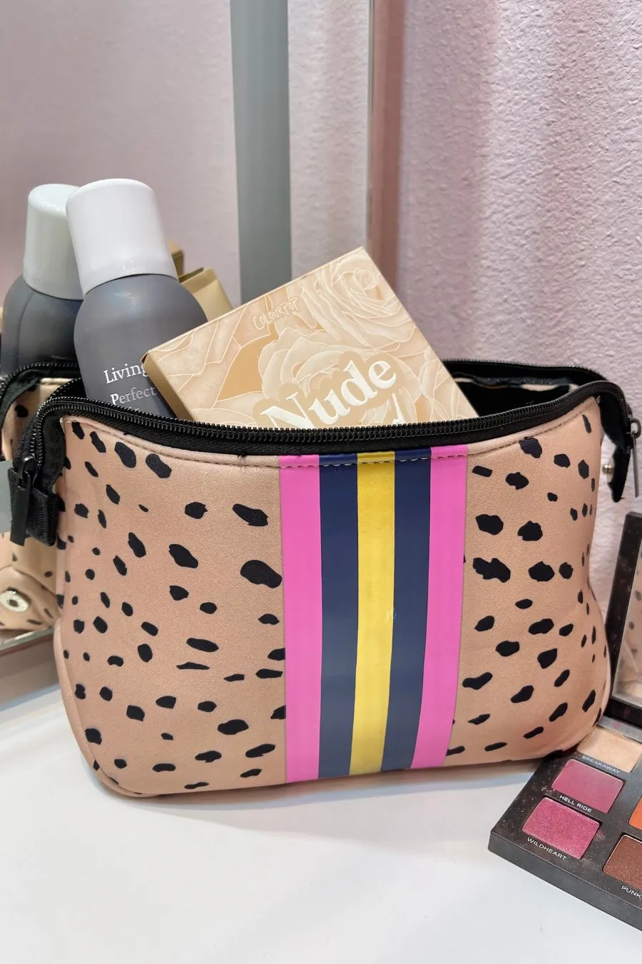 Animal Print Neoprene Cosmetic Bag