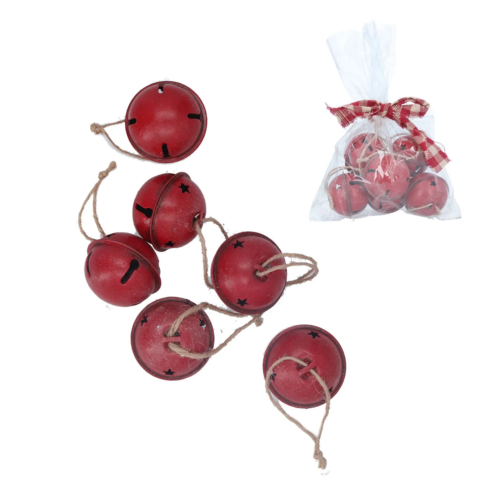 Bag of 6 Jingle Bell Decorations