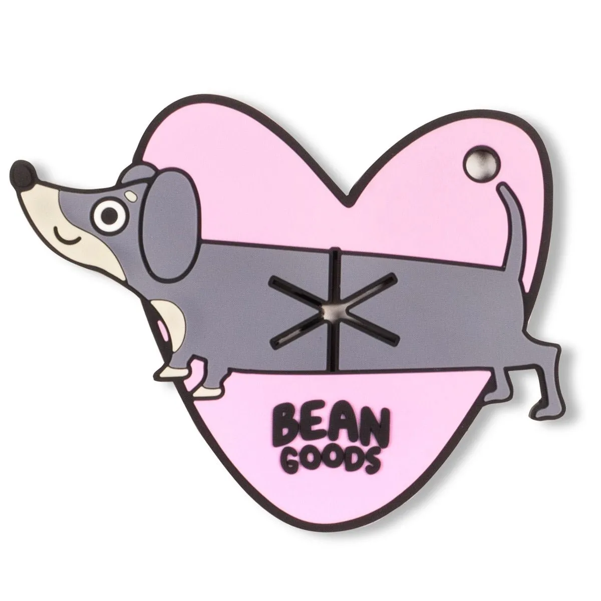 bg heart poop bag holder