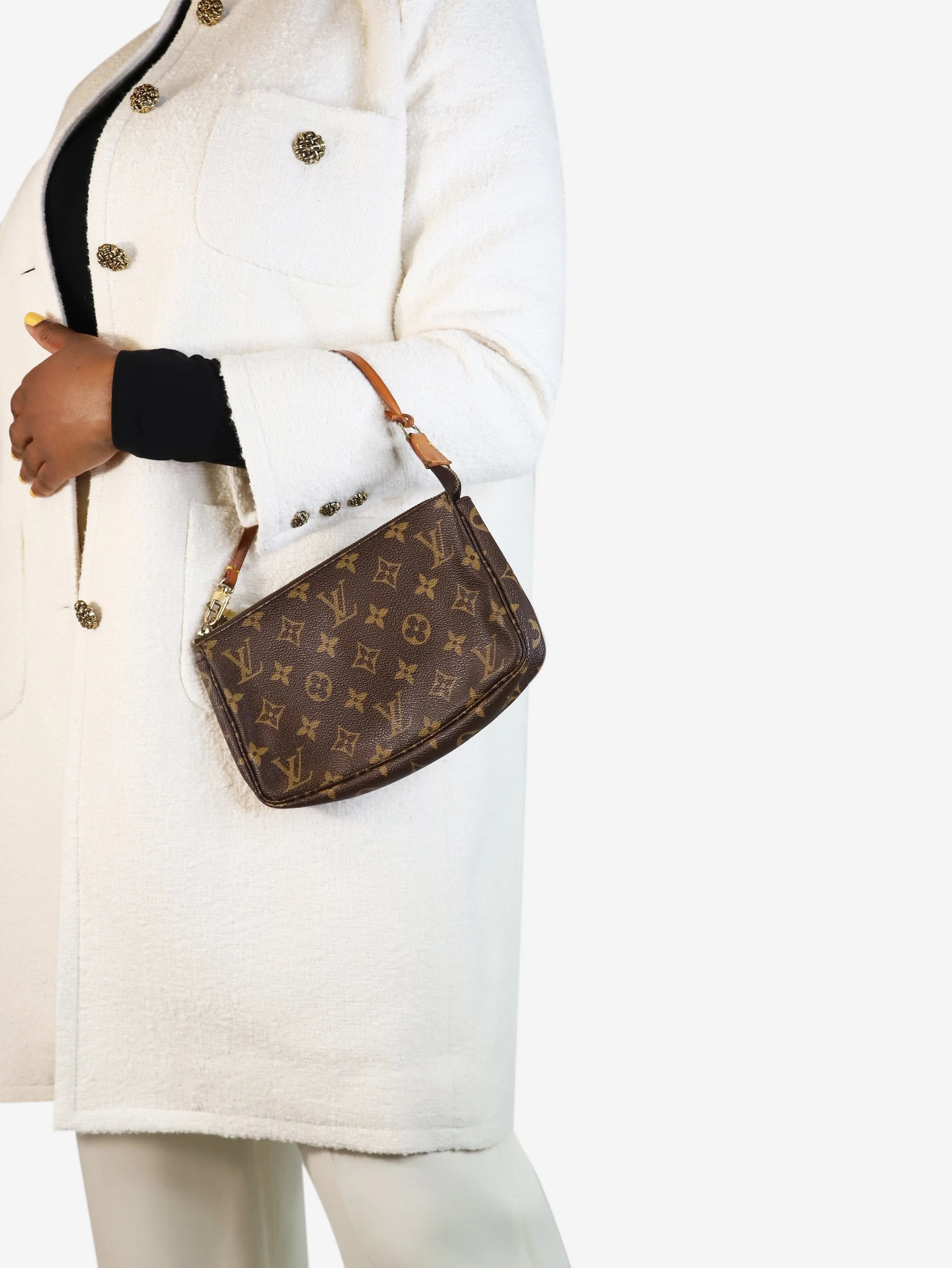 Brown 1998 Monogram Pochette