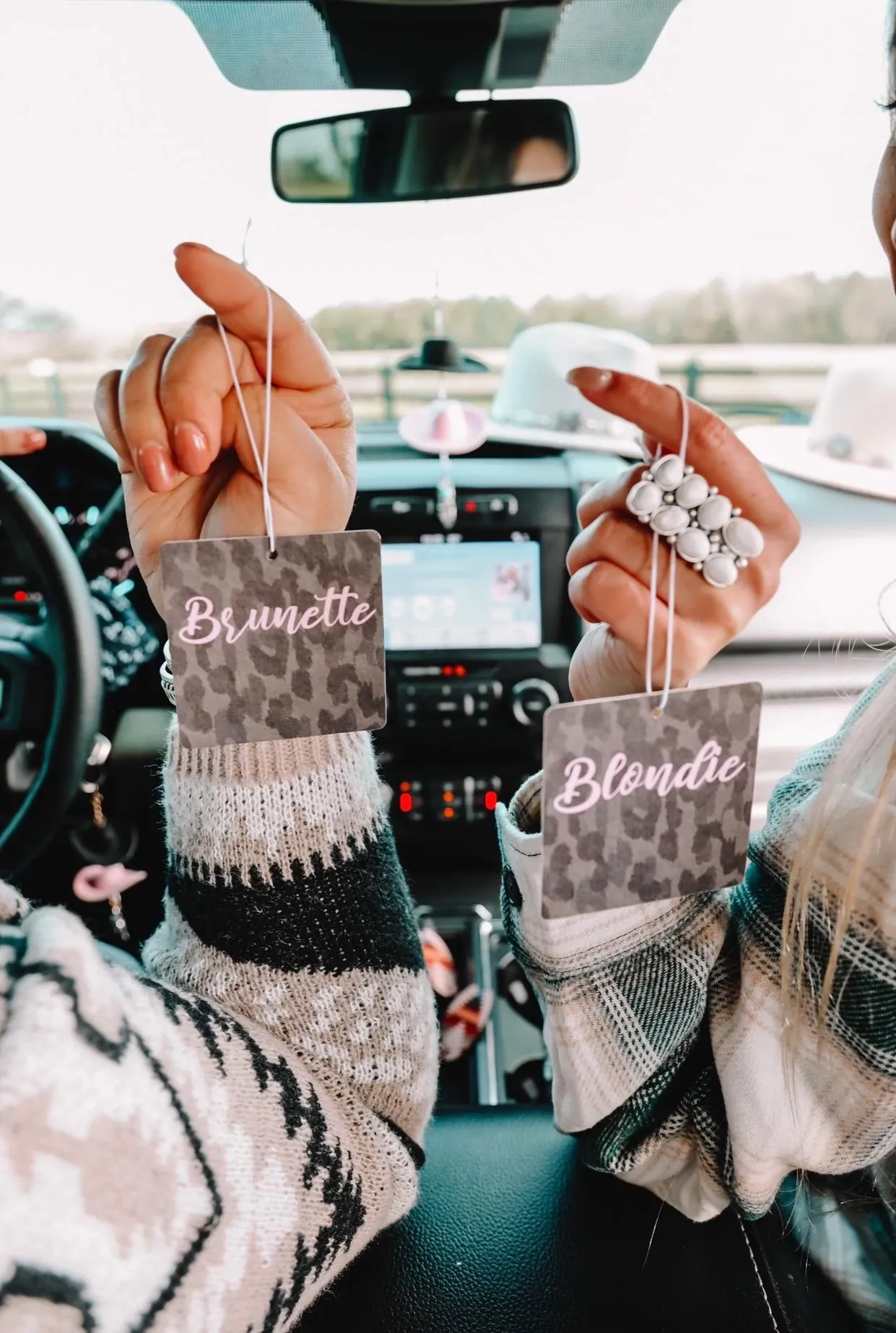 Brunette Car Air Freshener