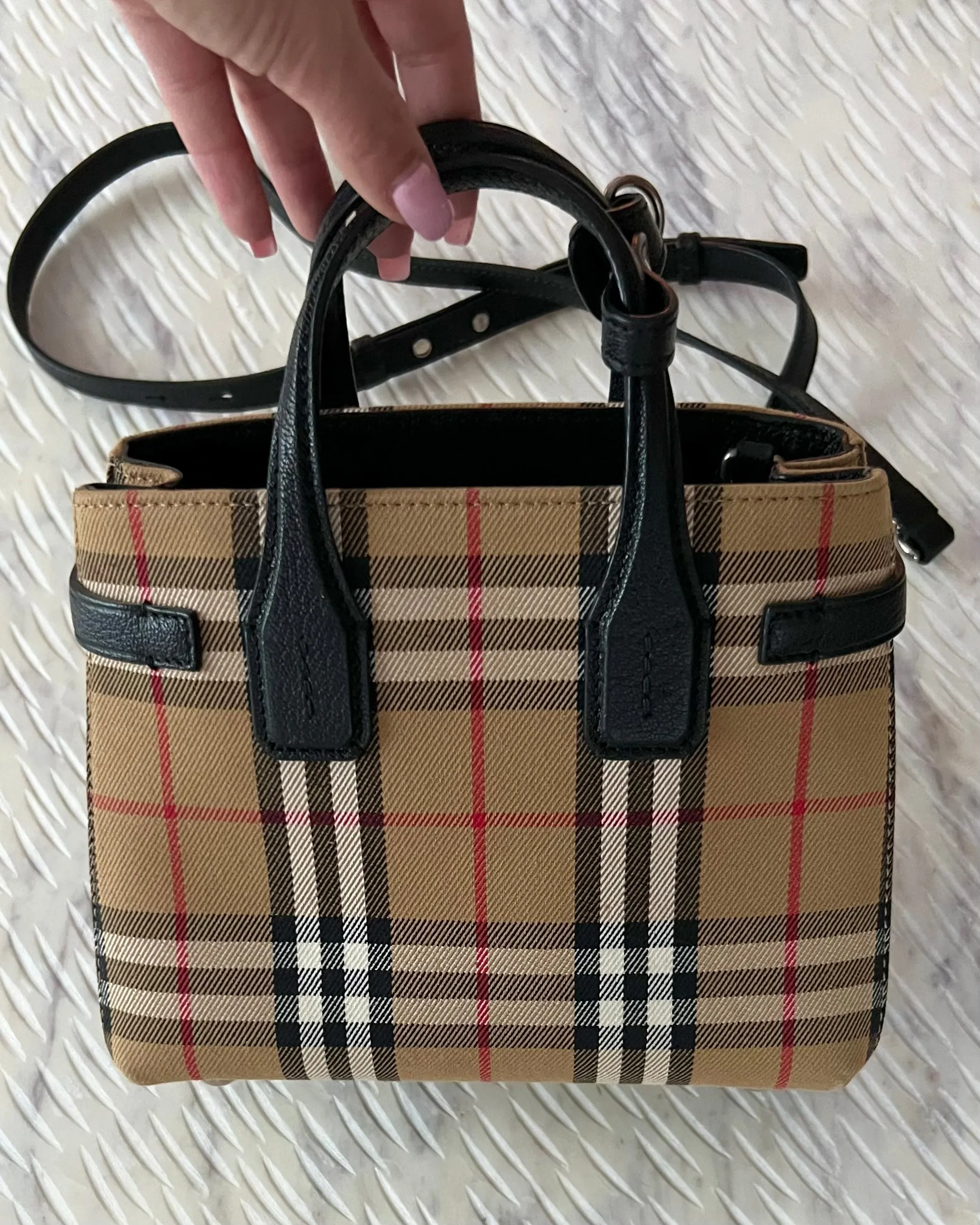 Burberry Baby Banner Vintage Check Tote Bag