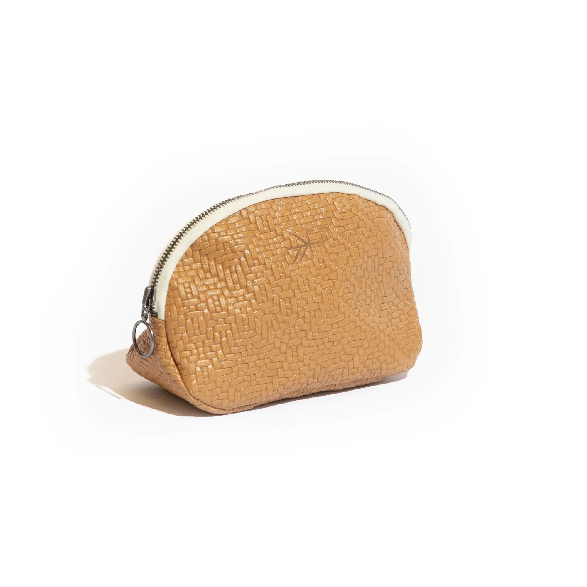 Butterscotch Weave Cosmetic Pouch