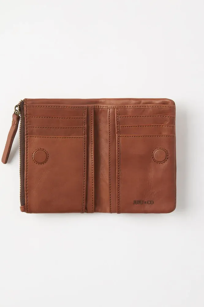 Capri Wallet Small - Cognac