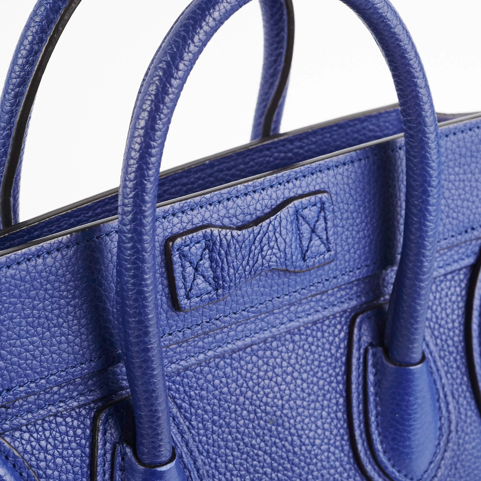 Celine Nano Luggage Blue Bag