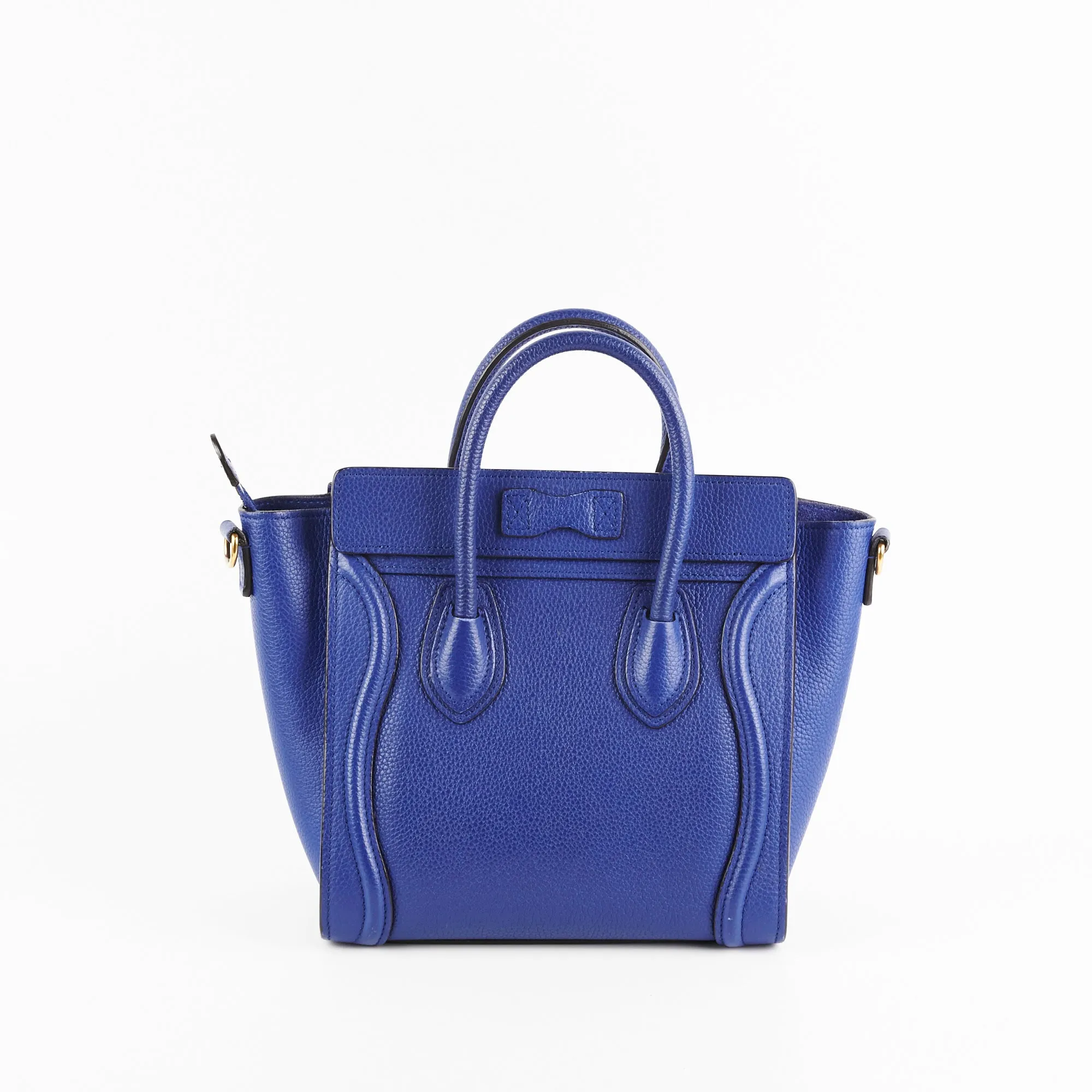 Celine Nano Luggage Blue Bag