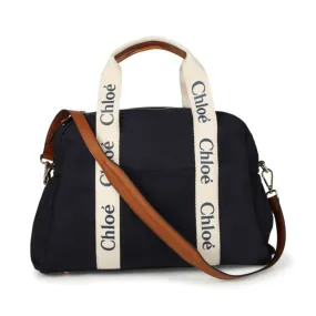 Chloe Bag Changing Nappy Bag Ivory-Navy