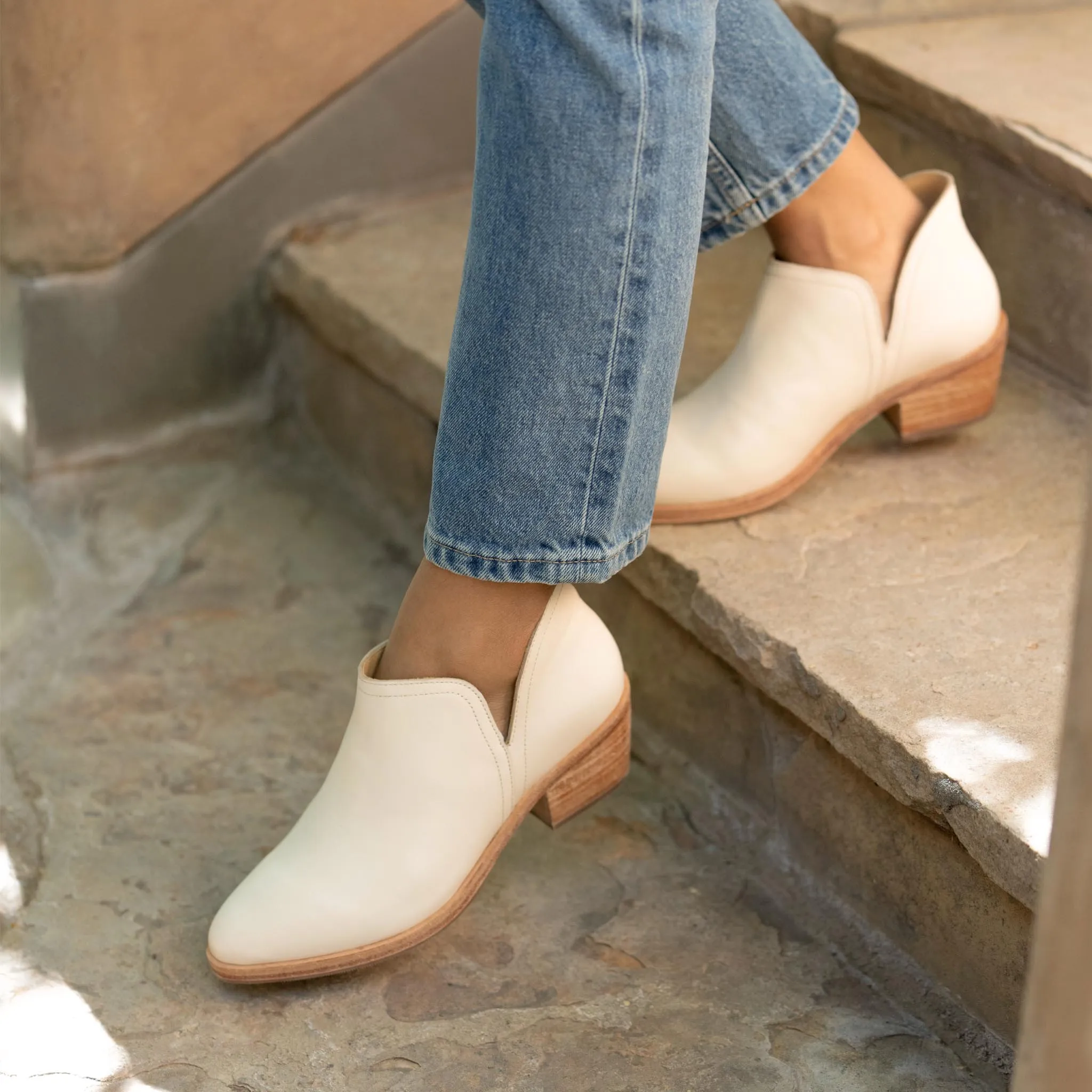 Classic Ankle Bootie Bone