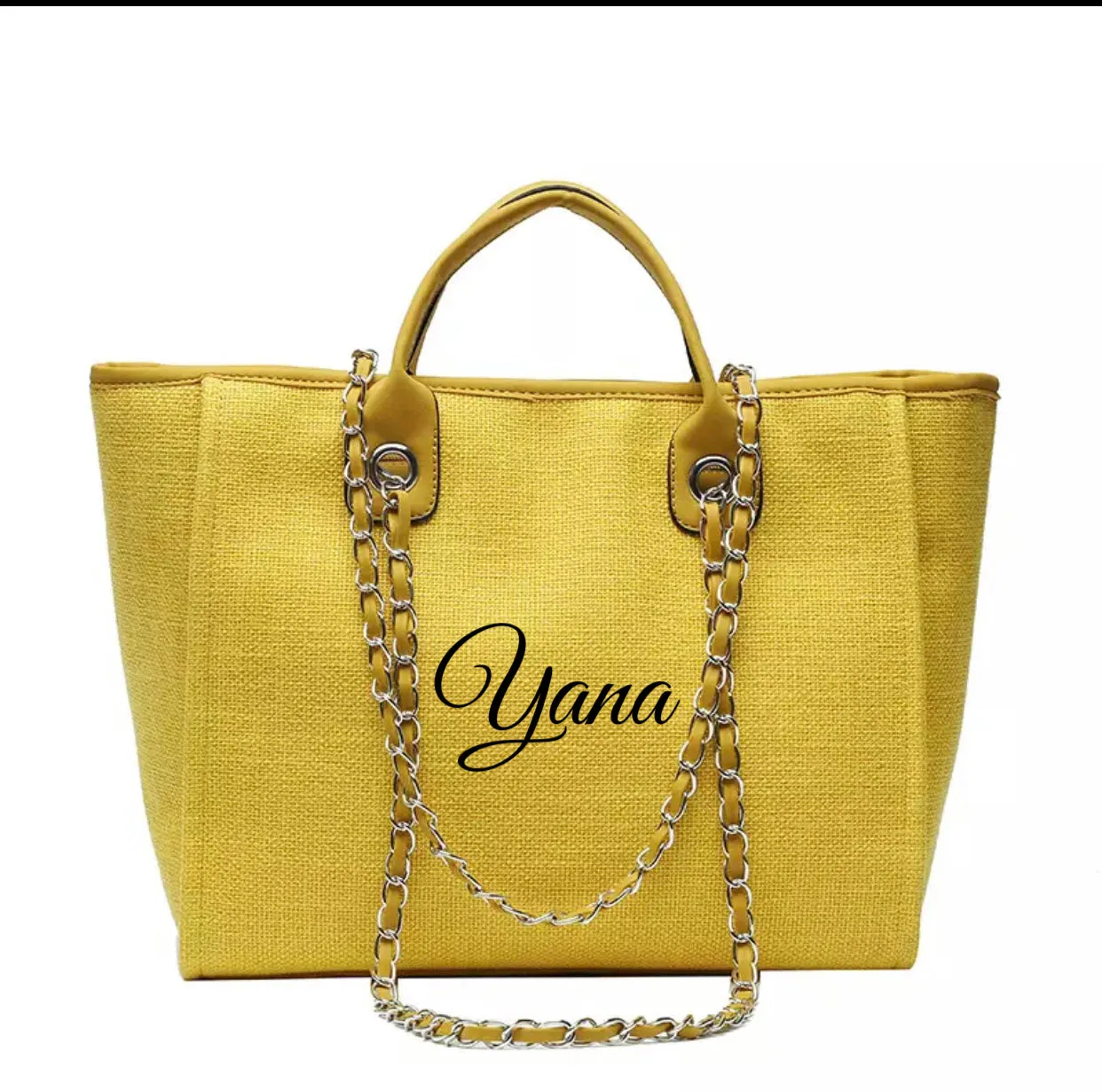 Embroidered Chain Bag