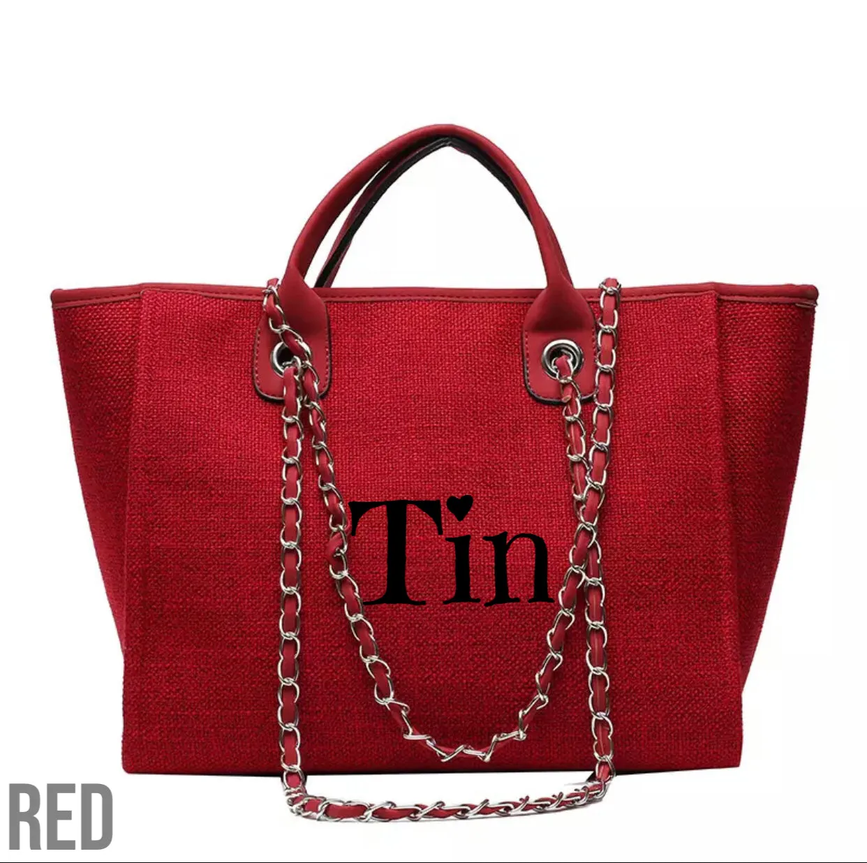 Embroidered Chain Bag