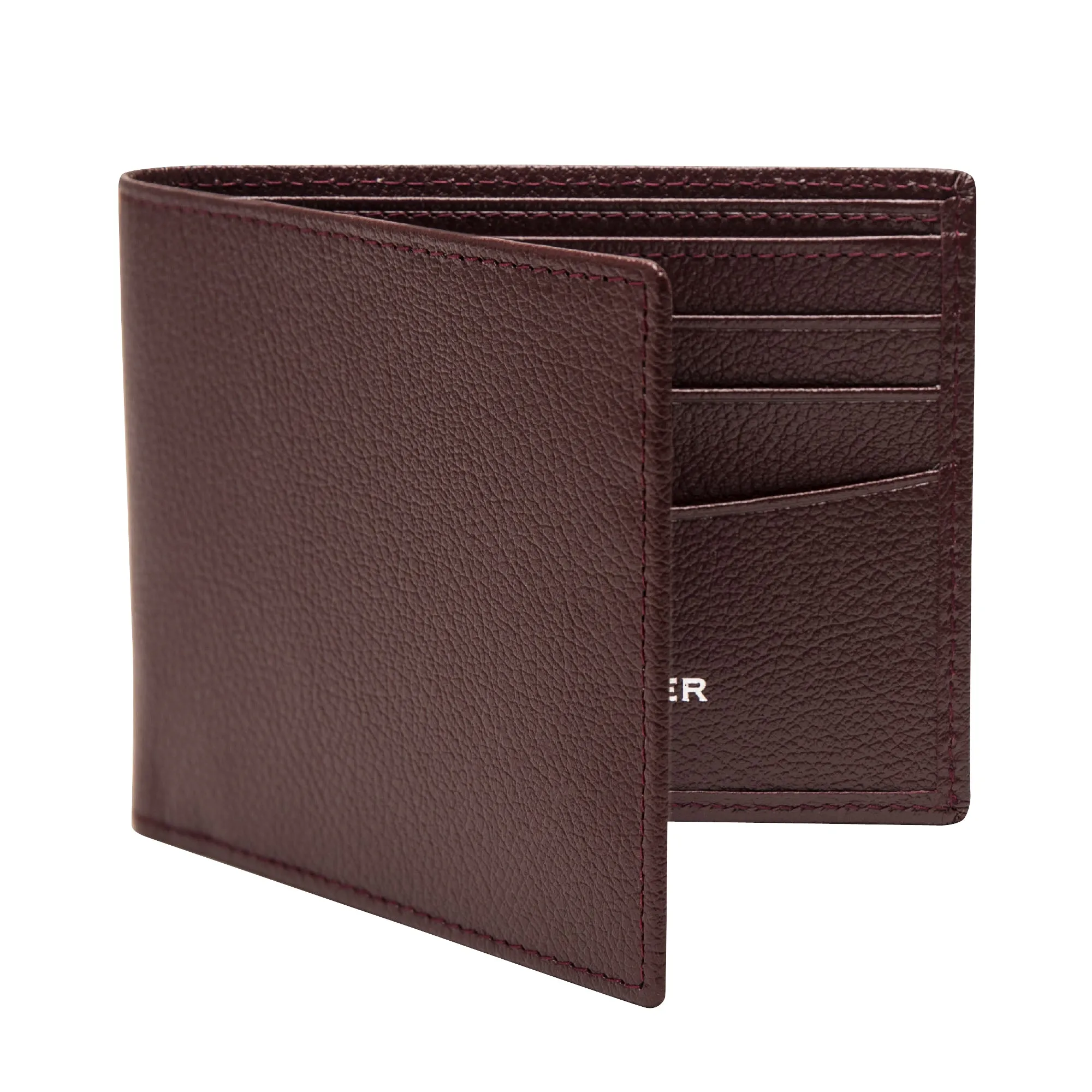 Ettinger Bordeaux Capra Leather 6 C/C Billfold Wallet