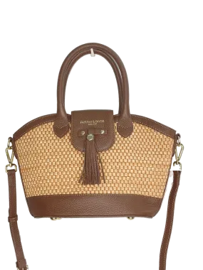 Fairfax & Favor Brown Tan Leather Windsor Basket Bag