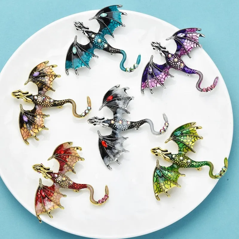 Flying Dragon Brooch