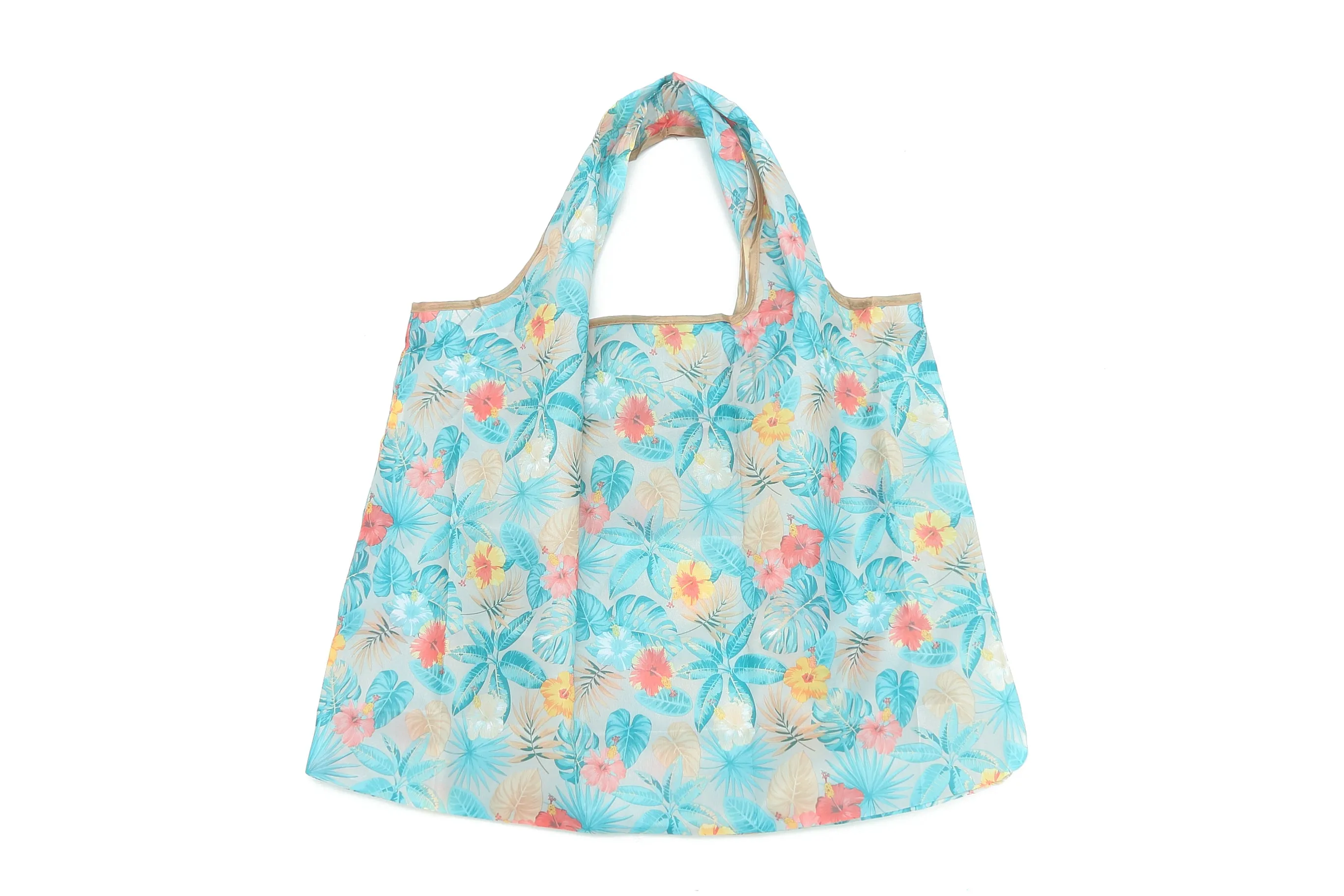 Foldable Bag Jackie Floral Mixed Blue