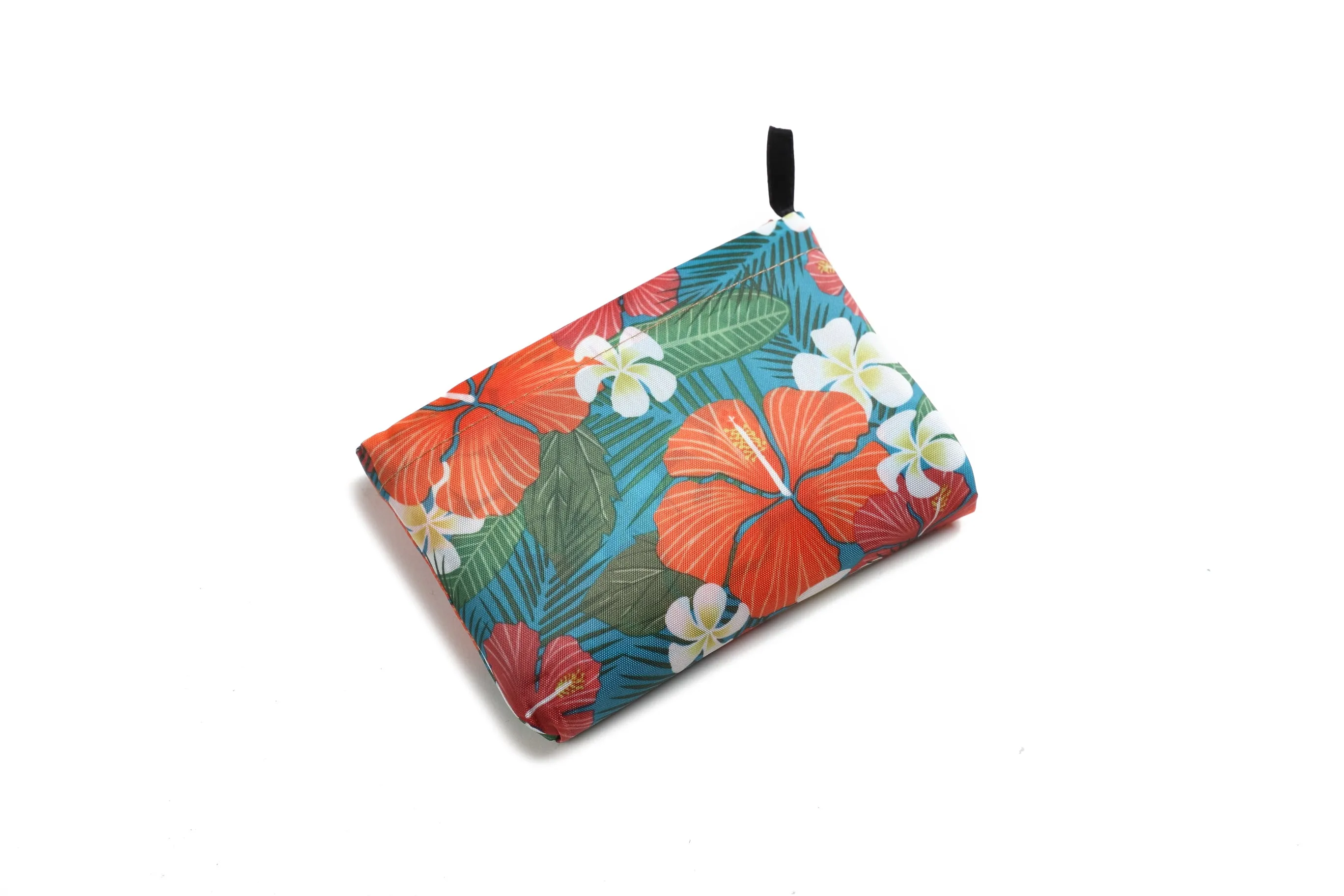 Foldable Bag Jackie Hibiscus Blue