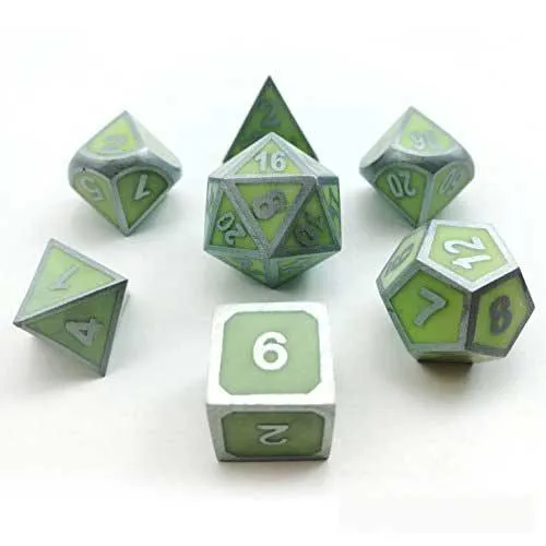 Glow in the Dark Dice With Dragon Eye Bag