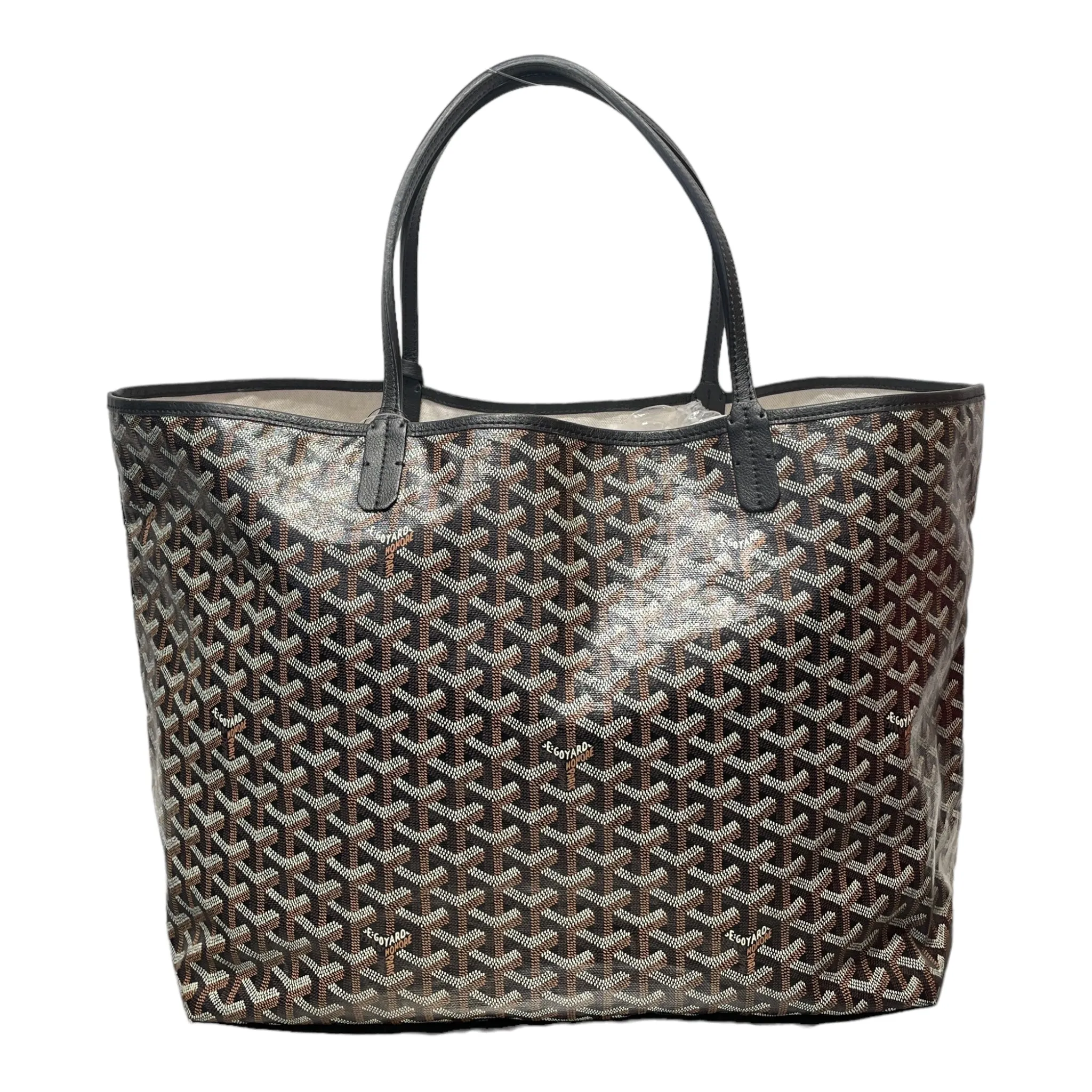 #GOYARD/Tote Bag/BLK/PVC/All Over Print