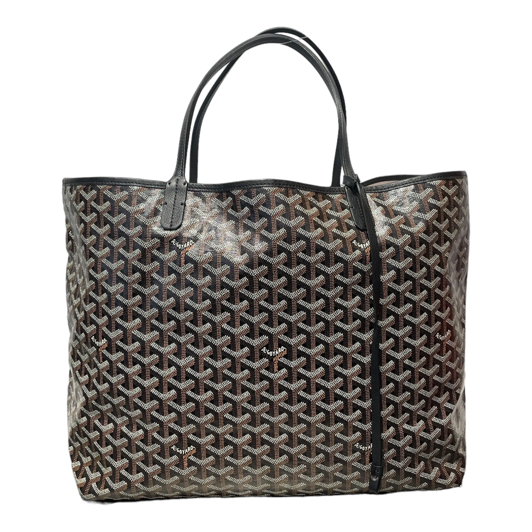 #GOYARD/Tote Bag/BLK/PVC/All Over Print