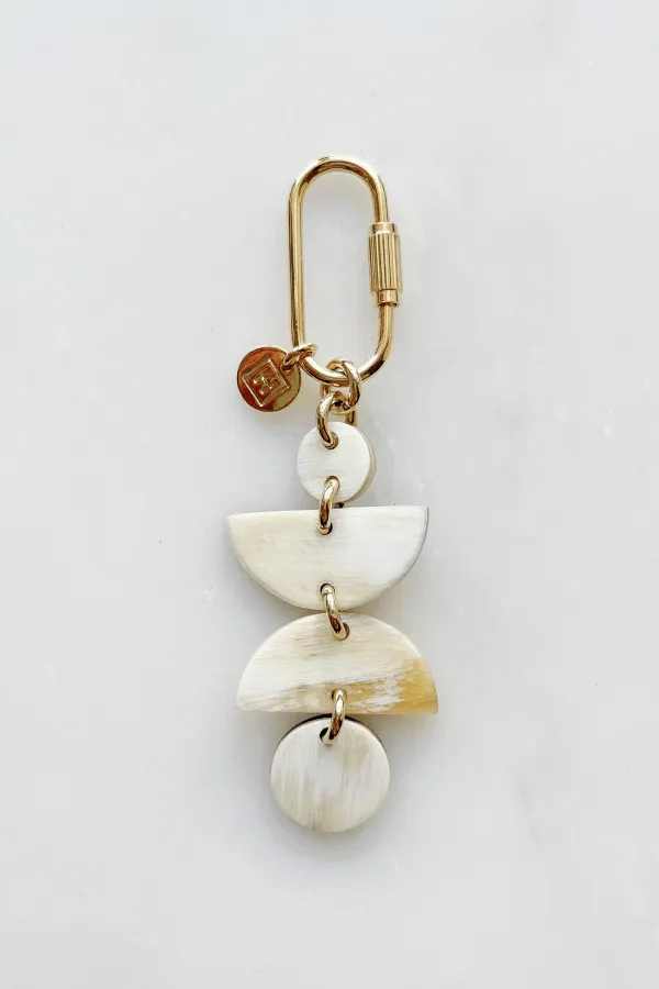 Ha Giang Geometric Buffalo Horn Bag Charm