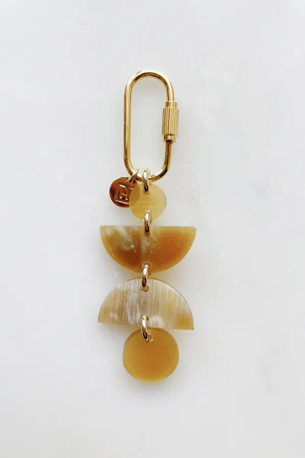 Ha Giang Geometric Buffalo Horn Bag Charm