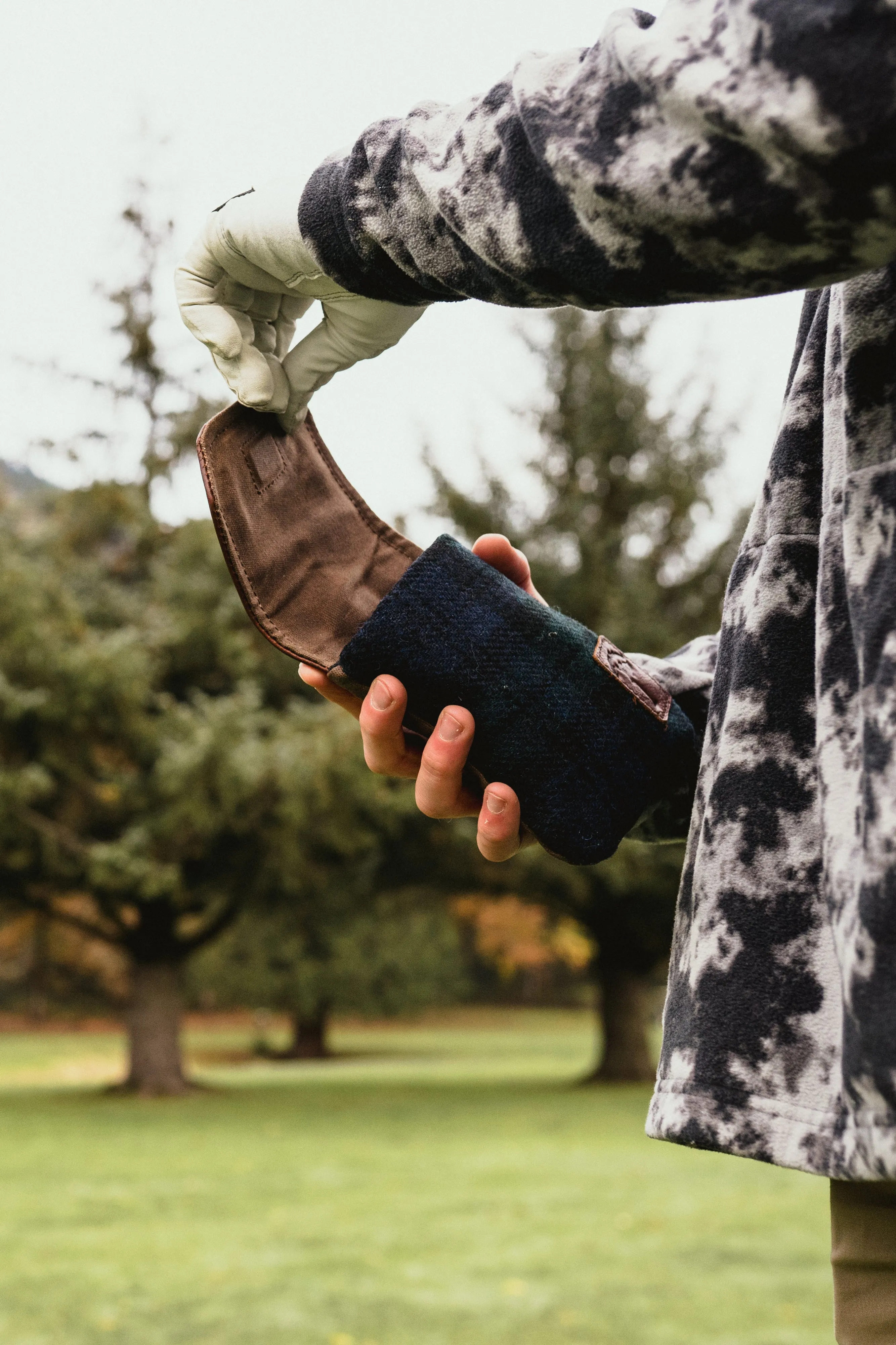 Harris Tweed Golf Rangefinder Case in Black Watch