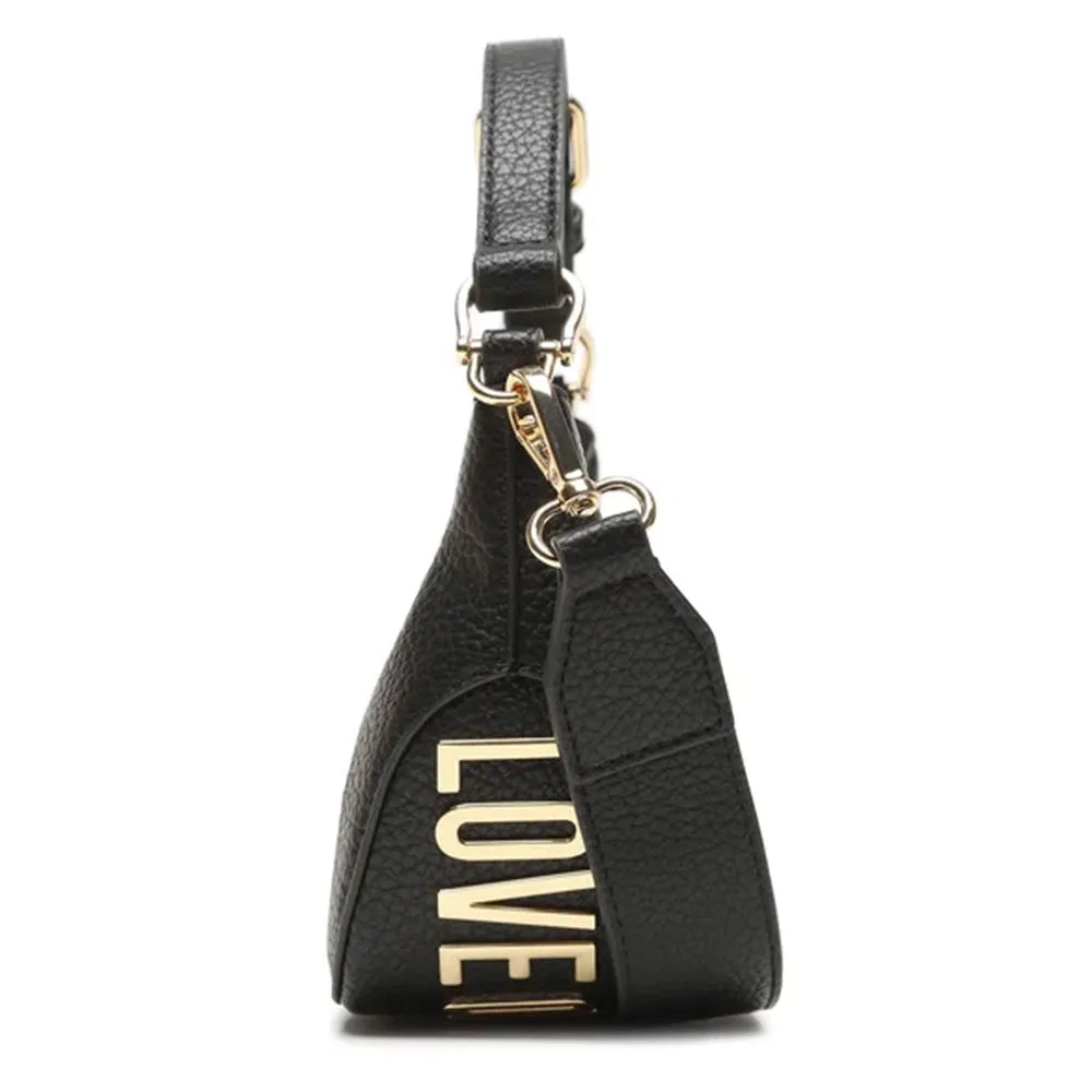 Hobo Bag Small LOVE MOSCHINO linea Giant Logo colore Nero