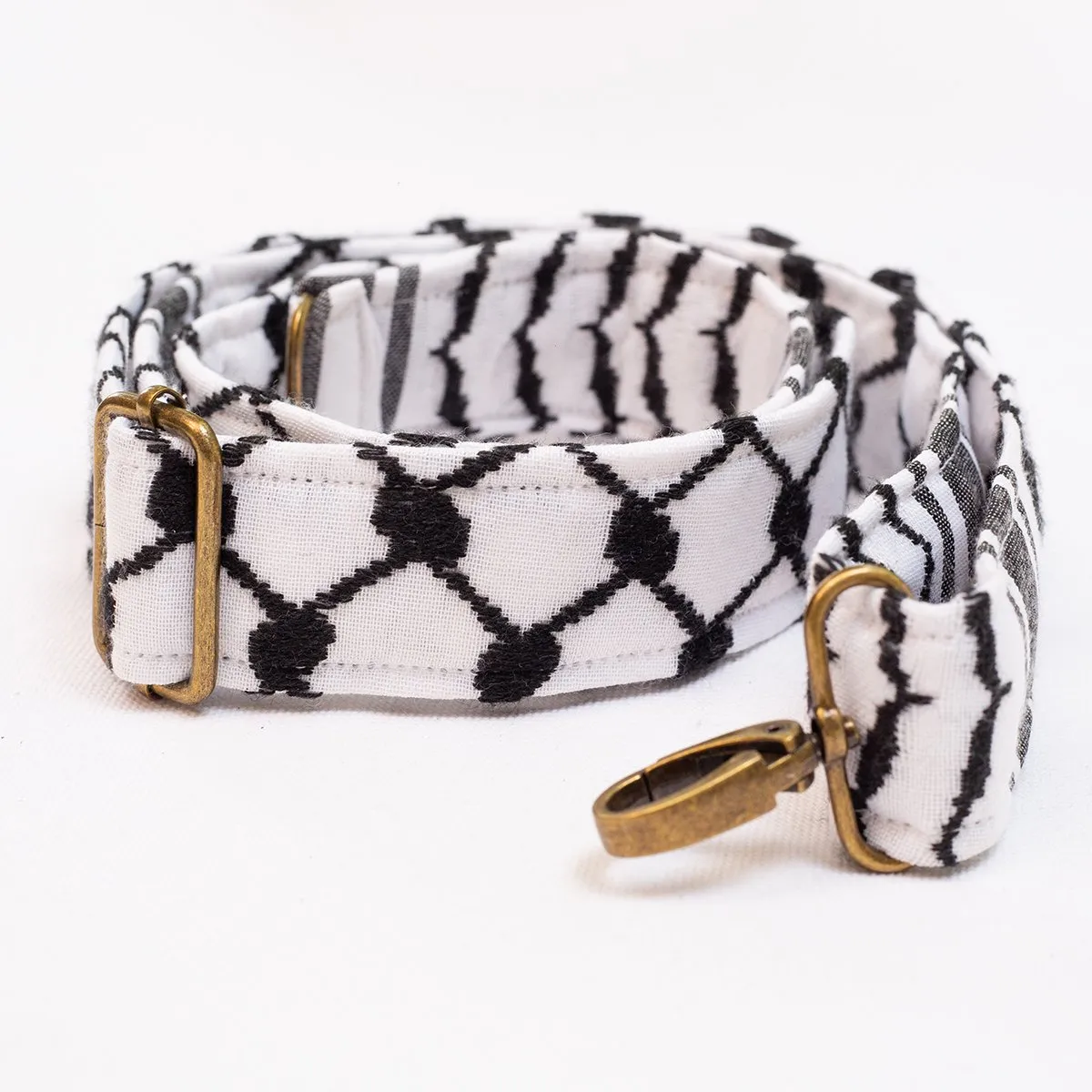 Adjustable Bag Strap in Traditional Palestinian Keffiyeh Fabric