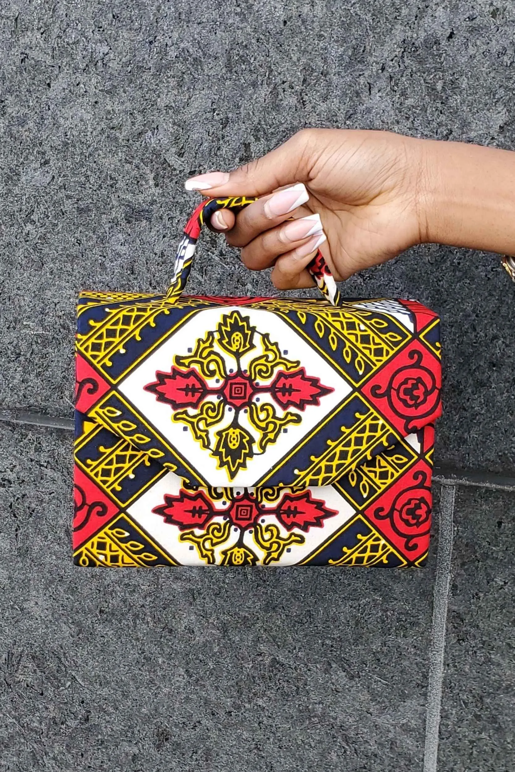 LA MALETTE-SORAYA African Print Mini Bag