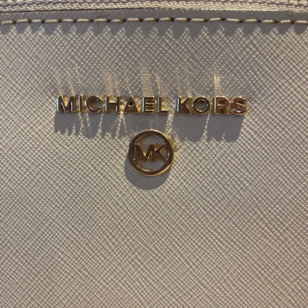 Like New! Michael Kors Hudson Dome Satchel Sand Handbag w/ Dust Bag