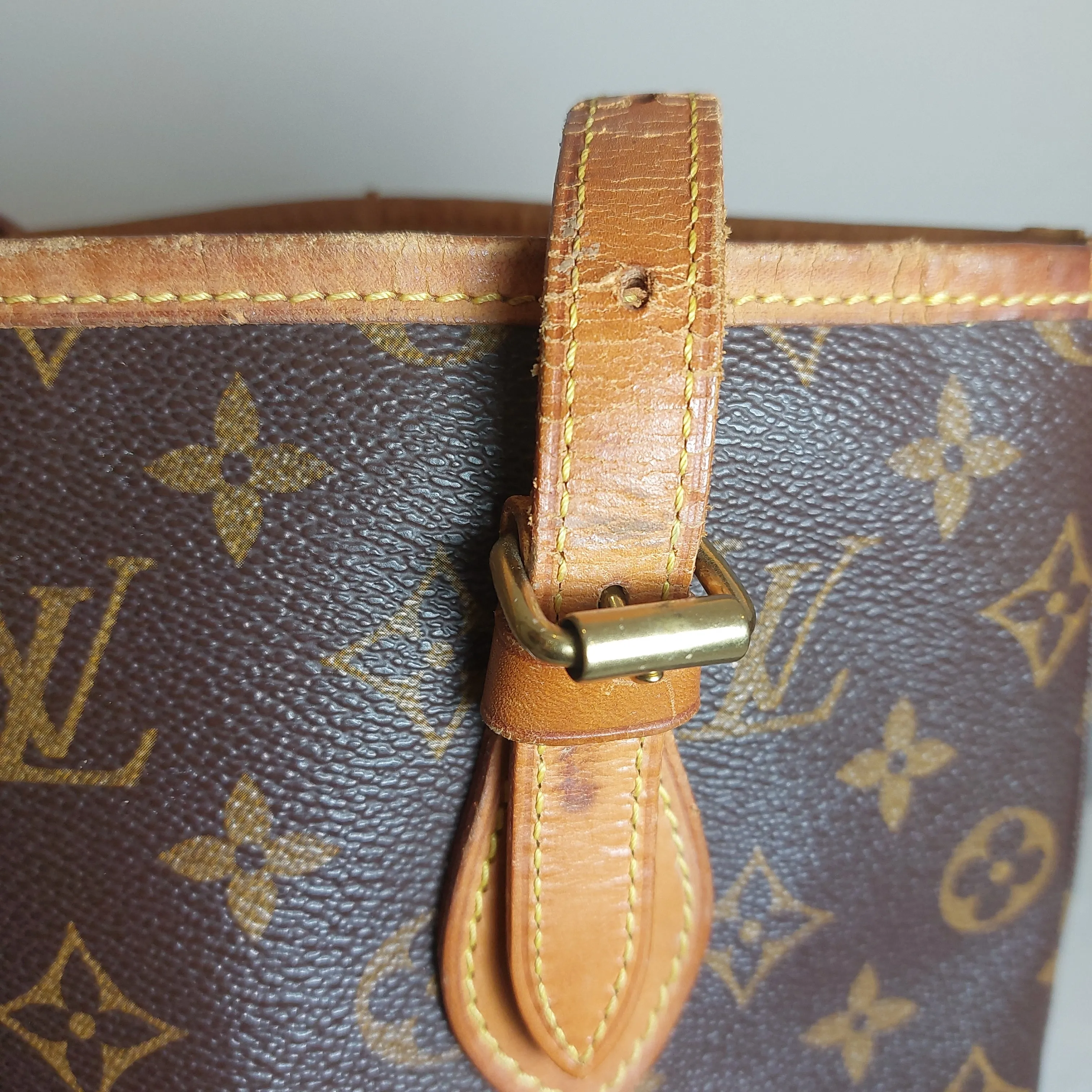 Louis Vuitton Monogram Canvas Petit Bucket Bag | Pre Loved |