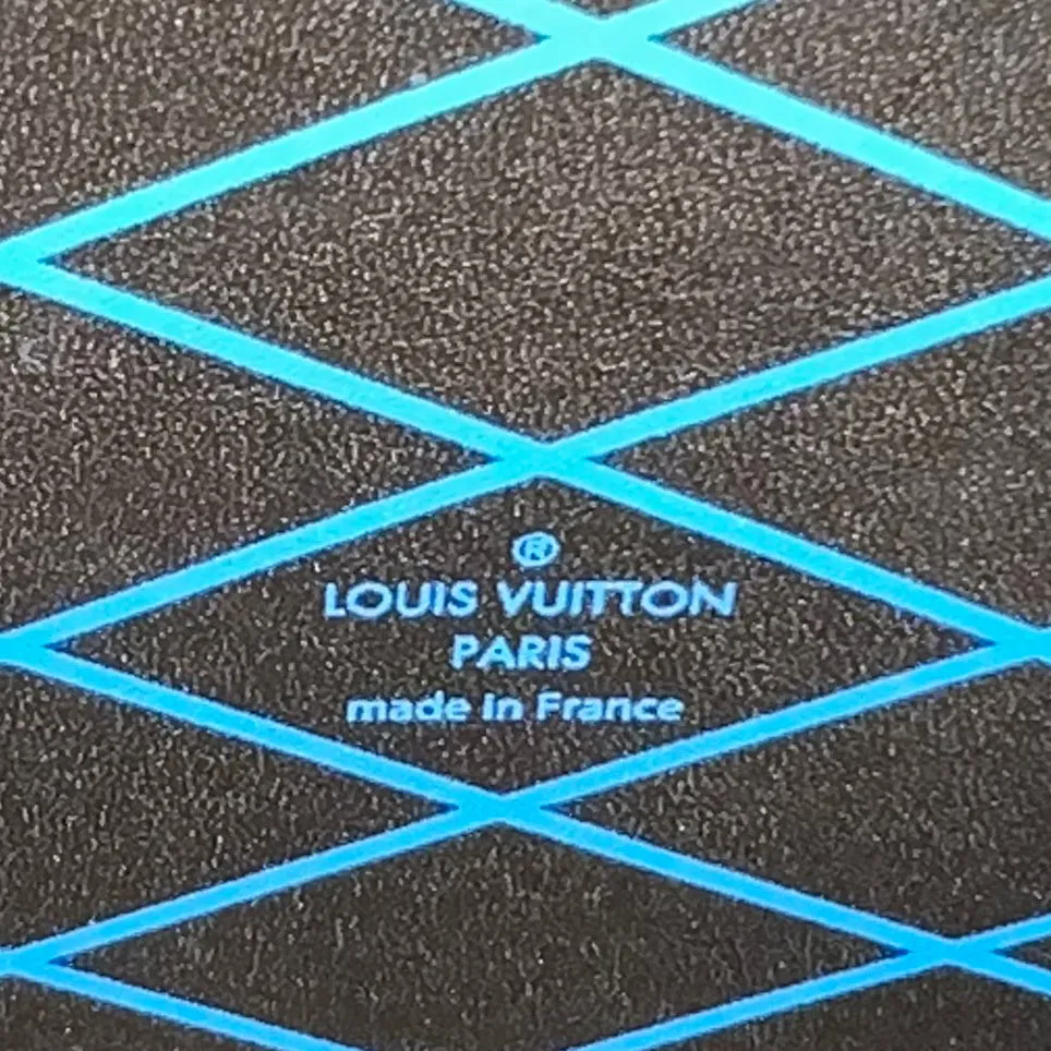 Louis Vuitton Monogram Petite Malle Blue Black Bag