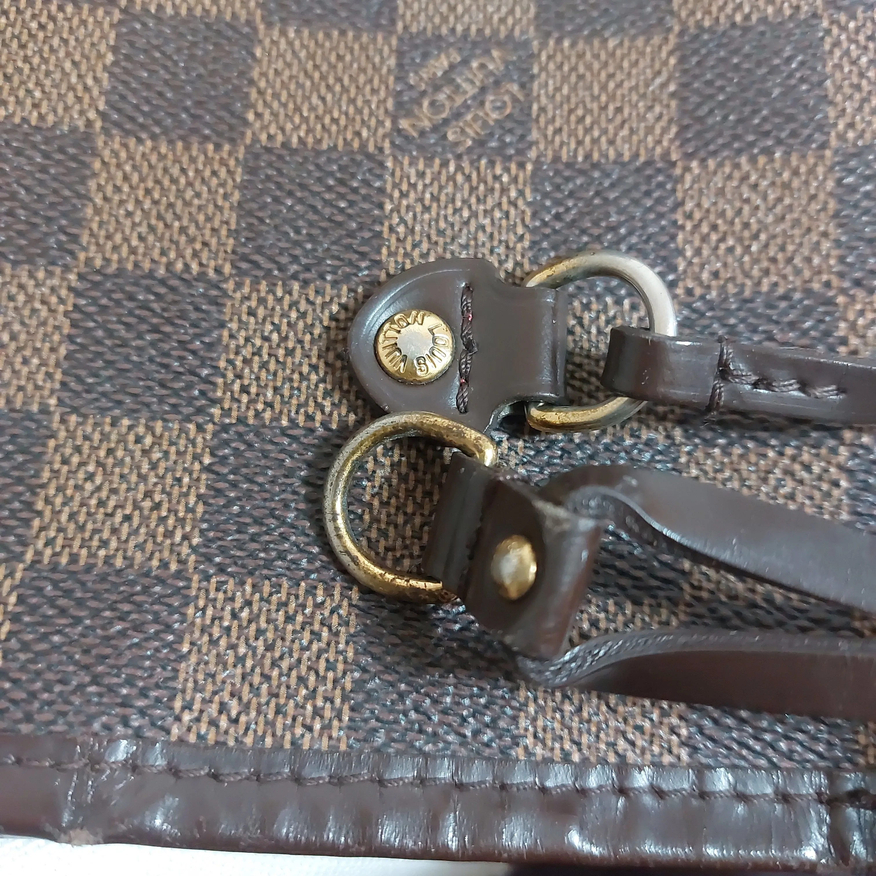 Louis Vuitton Neverfull Damier Ebene Tote | Pre Loved |