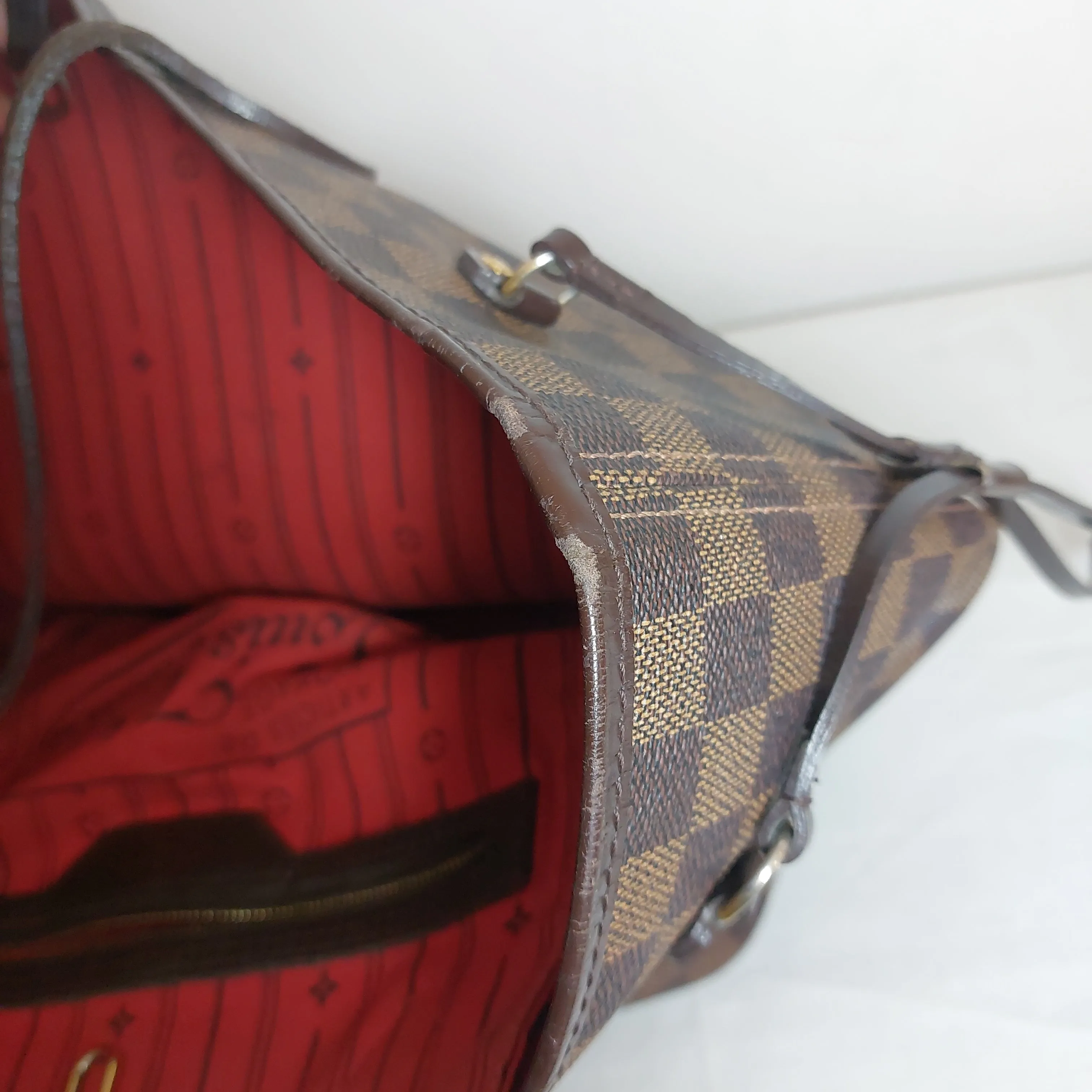 Louis Vuitton Neverfull Damier Ebene Tote | Pre Loved |