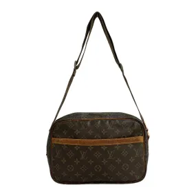 #LOUIS VUITTON/Cross Body Bag/BRW/PVC/REPORTER PM_MONOGRAM CANVAS