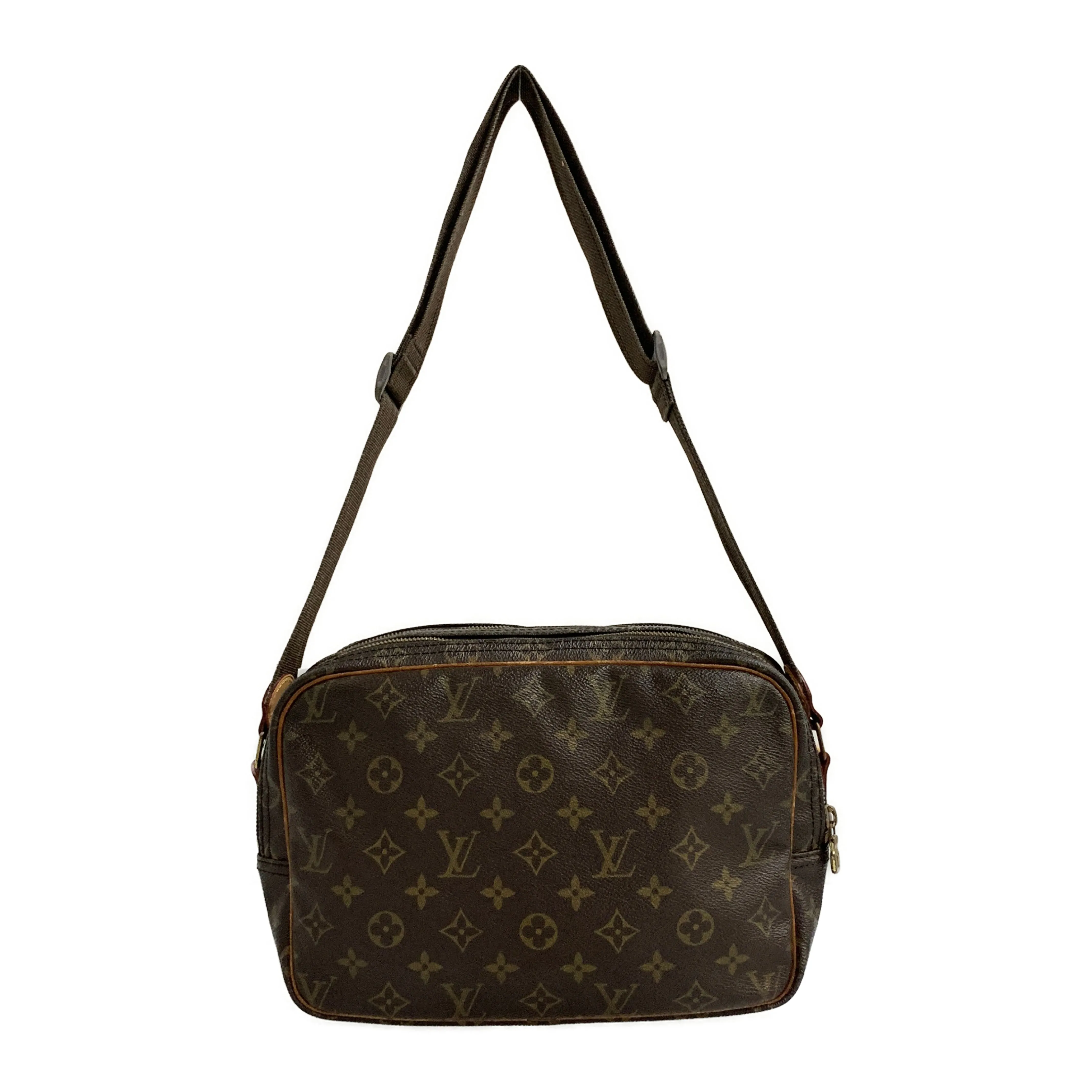 #LOUIS VUITTON/Cross Body Bag/BRW/PVC/REPORTER PM_MONOGRAM CANVAS