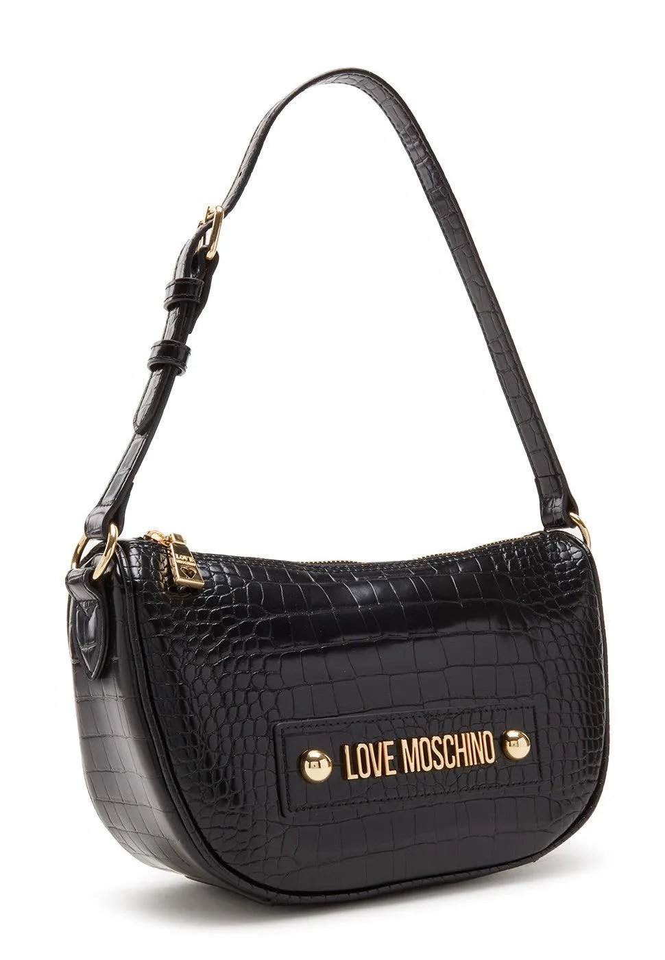 LOVE MOSCHINO Borsa Shoulder Bag Croco Nero JC4426PP0FKS0000