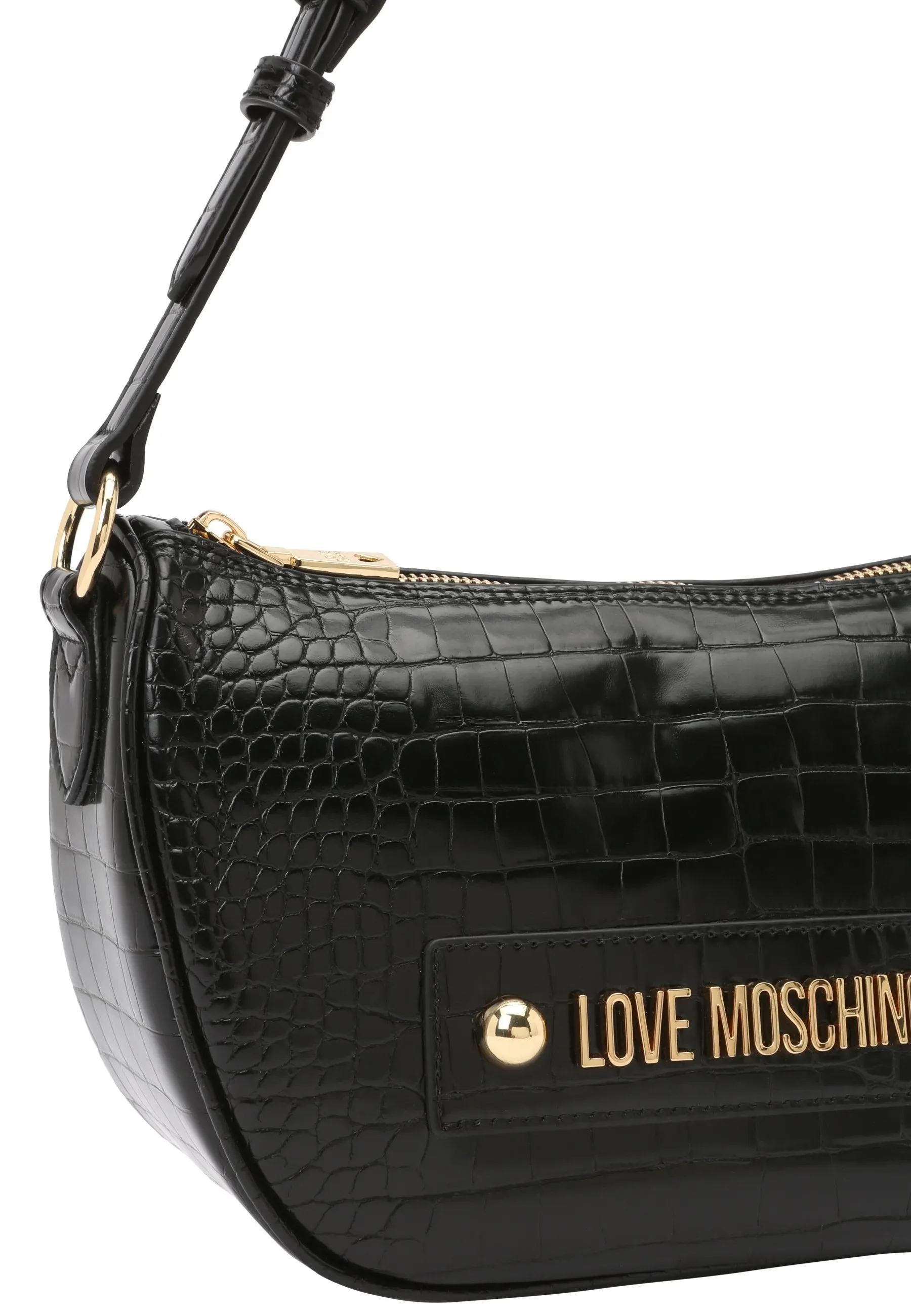 LOVE MOSCHINO Borsa Shoulder Bag Croco Nero JC4426PP0FKS0000