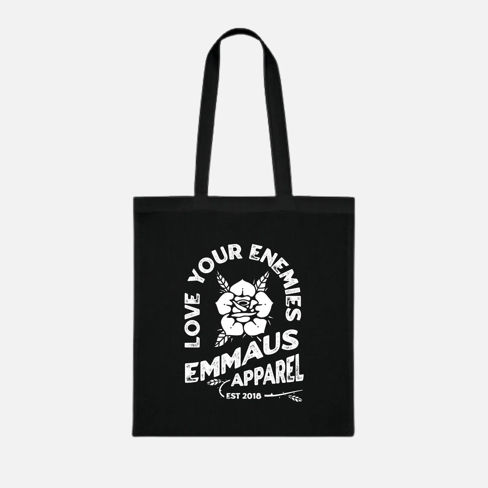 LOVE YOUR ENEMIES TOTE BAG