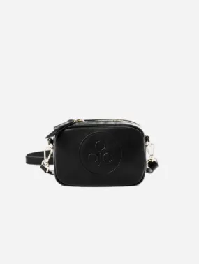 Mimi Recycled Vegan Leather Crossbody Camera Bag | Black