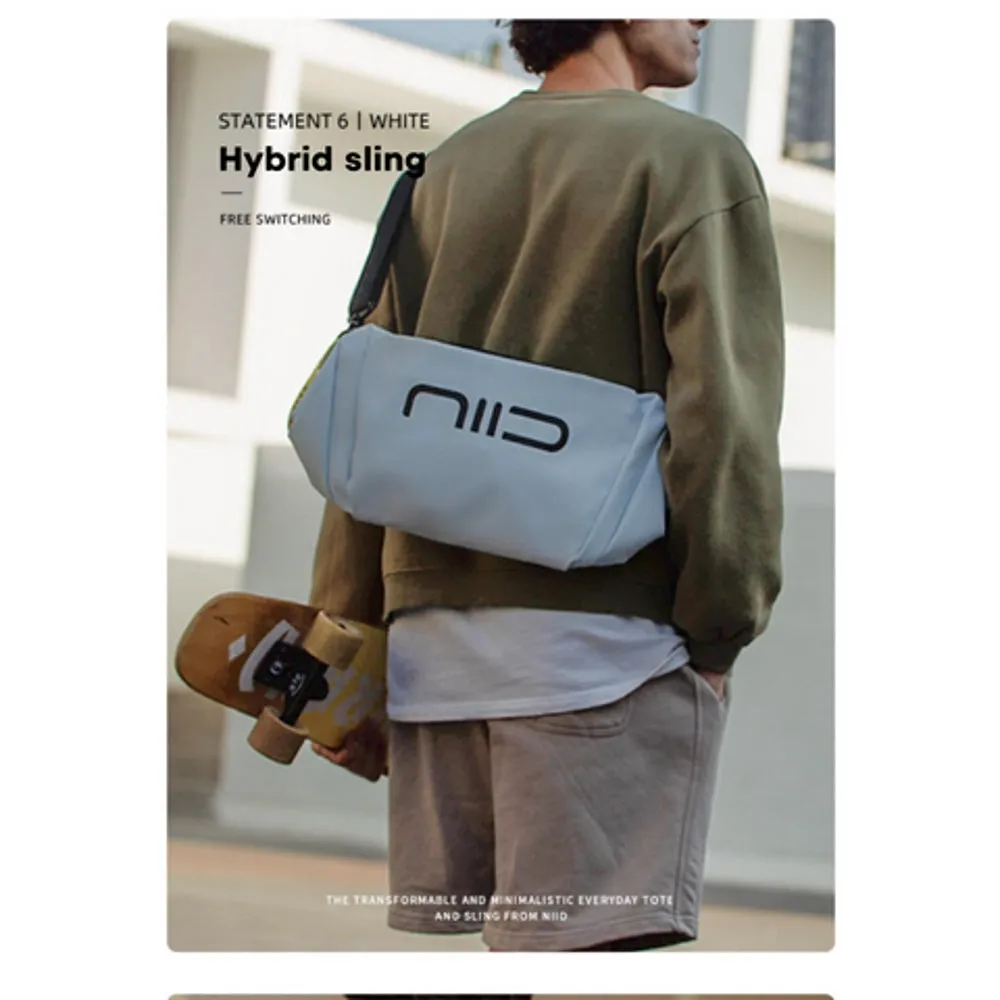 NIID NIID ST@TEMENT S6 HYBRID SLING BAG / WHITE-WHITE