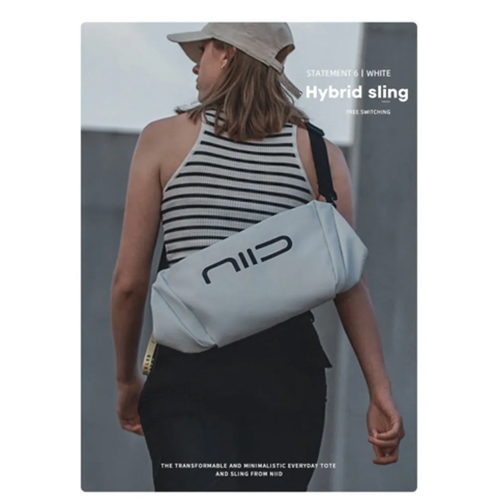 NIID NIID ST@TEMENT S6 HYBRID SLING BAG / WHITE-WHITE