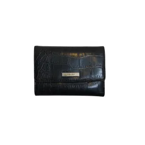 Nine West Black Leatherette Bi-fold Wallet | Pre Loved |