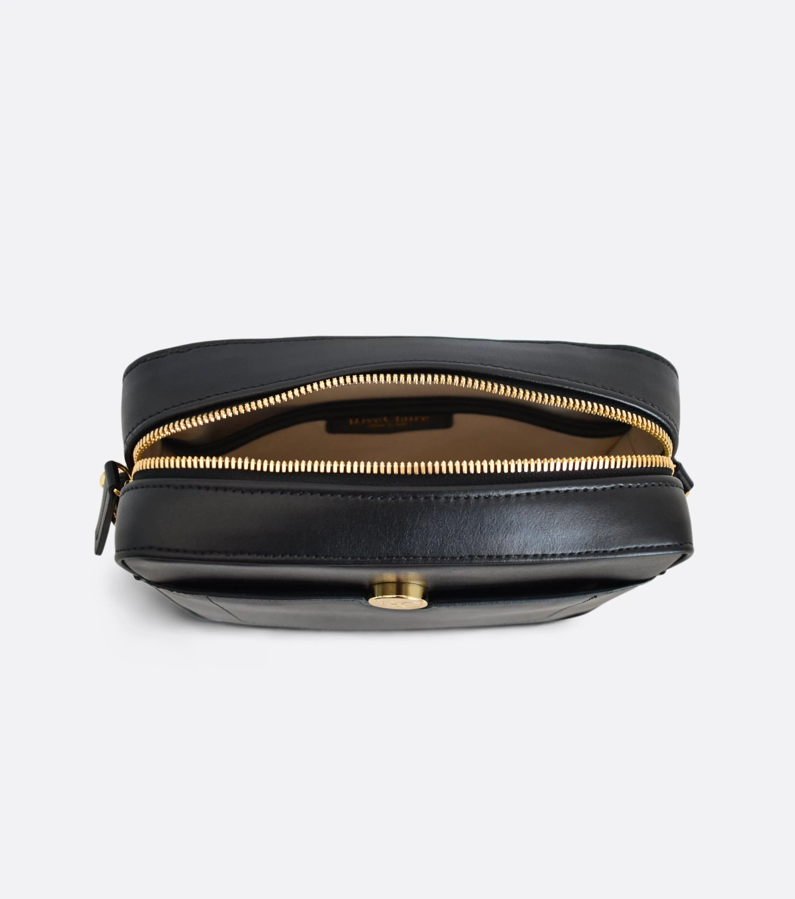 Nomad Apple Leather Vegan Crossbody Bag | Black