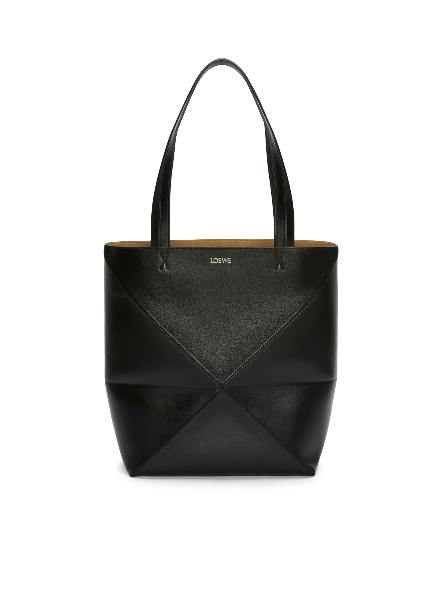 Puzzle Fold Tote bag in shiny calfskin