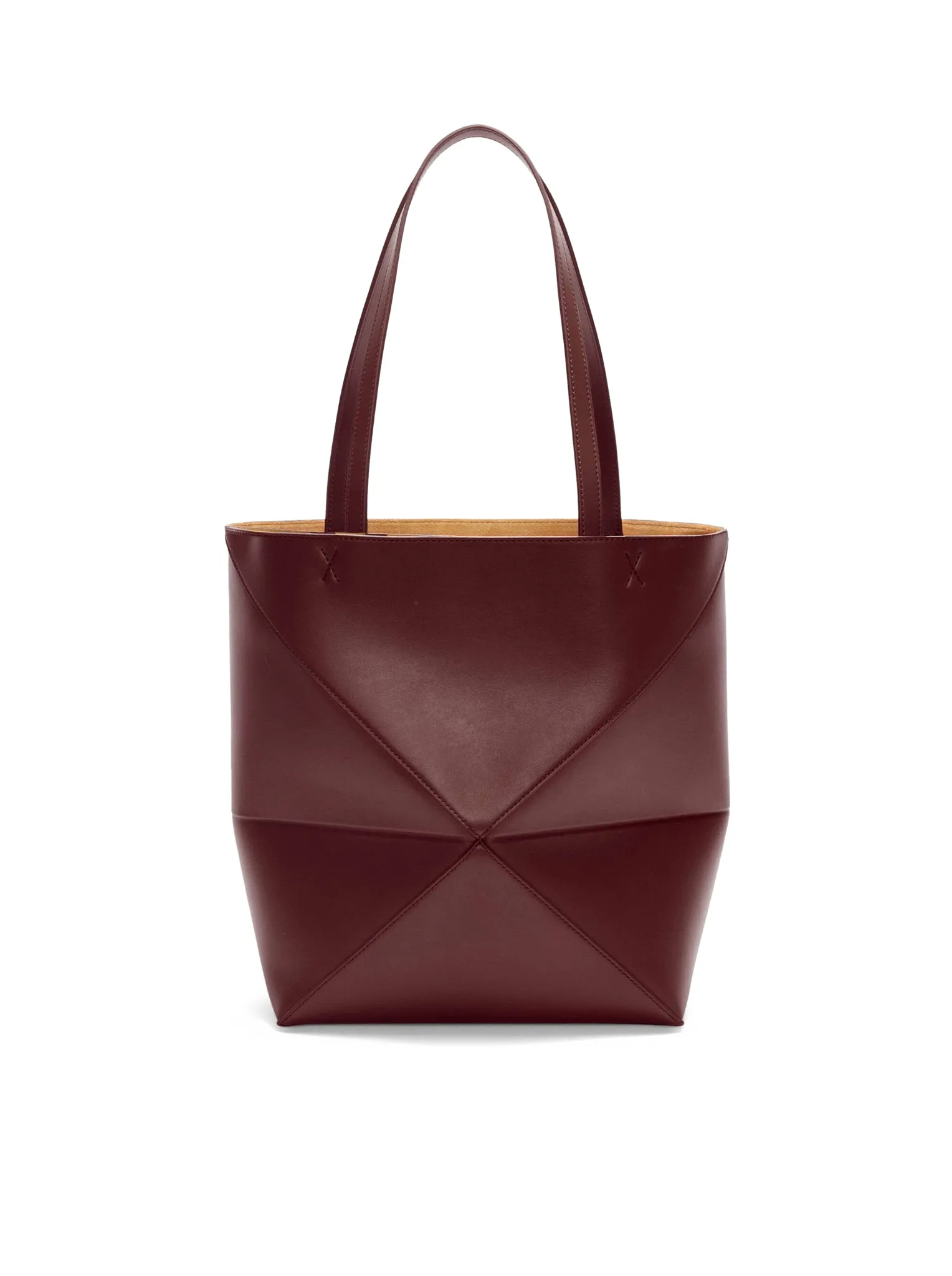 Puzzle Fold Tote bag in shiny calfskin